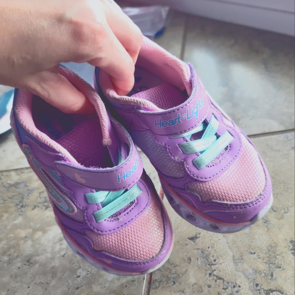 Girl Sketchers light up sneakers